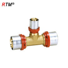 B17 4 13 t-joint imprensa montagem latão imprensa encaixe T conector